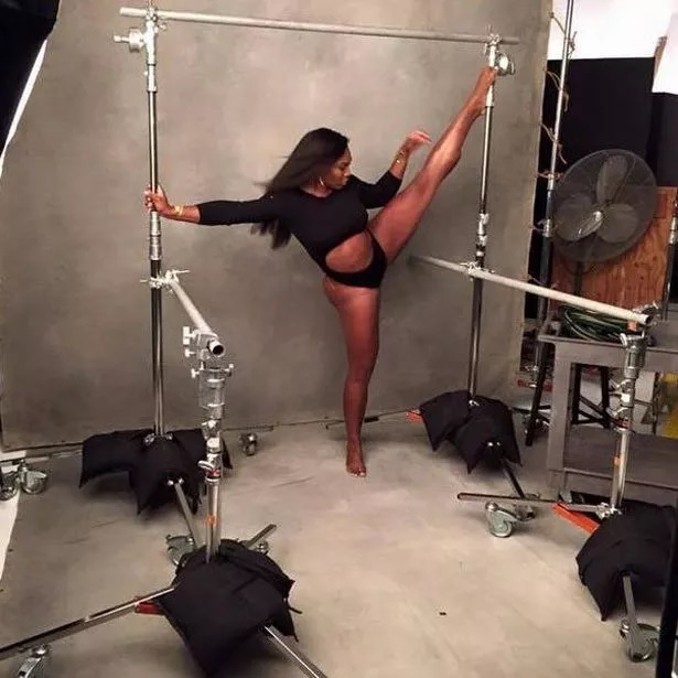 Serena Williams gives us MAJOR fitness goals as she does the splits in the air