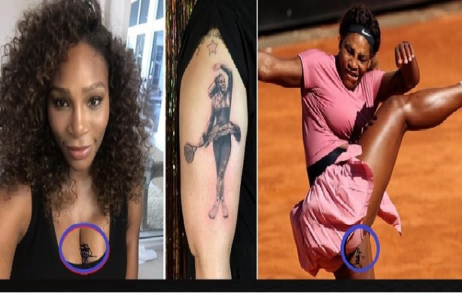 VIDEO: Serena Williams' 4 Private Tattoos On Sensitive Part Of Her Body