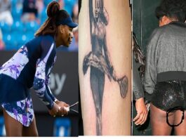 Look at Serena Williams’ 4 Private Tattoos On Sensitive Part Of Her Body Serena Williams styled tattoo