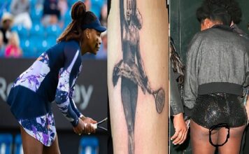 Look at Serena Williams’ 4 Private Tattoos On Sensitive Part Of Her Body Serena Williams styled tattoo