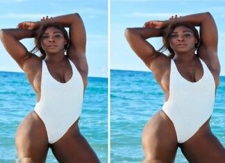 WATCH 24 Serena Williams’ private photos as she flaunts her famously toned beach body on holiday Serena Williams cheetah