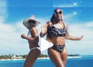 WATCH Serena Williams dazzles in a gold mini dress twerking crazily – and her boots are unreal Serena Williams and Venus Williams enjoy time on yacht